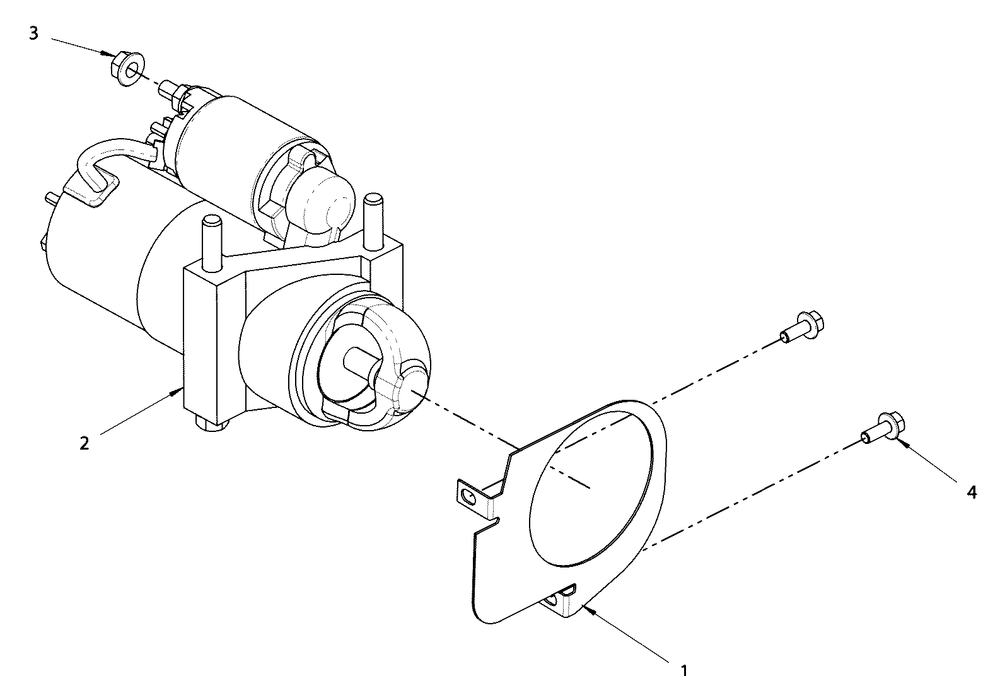 Engine Group - Starter Diagram and Parts List for 076355-03  Briggs and Stratton Generator